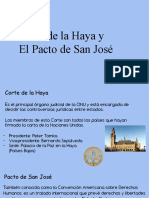 Corte de La Haya y El Pacto de San José