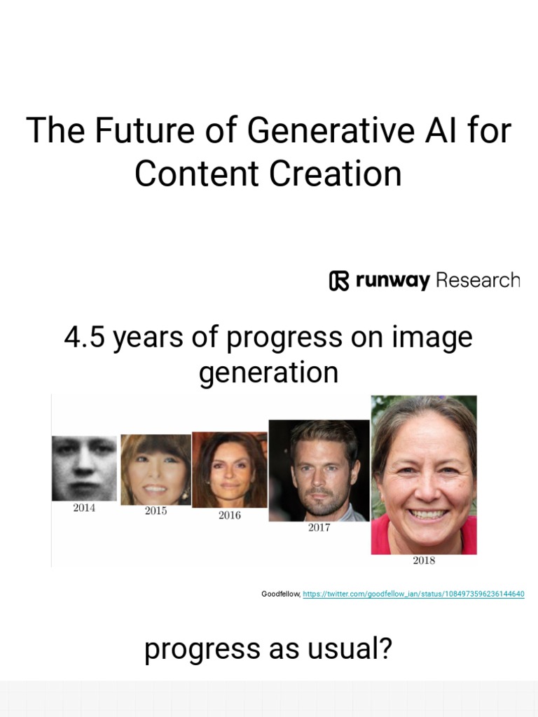 S52095 - The Future of Generative AI For Content Creation ...