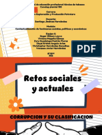 Retos sociales actuales: Corrupción, crimen y violencia