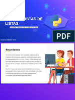 Introducción a los tipos de datos y listas de listas