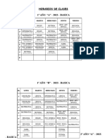 Horarios de Clases 2023