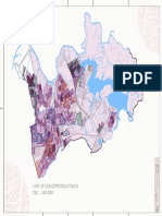 Mapa físico 1:30.000 projeto urbano