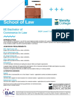 IIE Bachelor of Commerce in Law Factsheet 2020 (New) V1 PDF