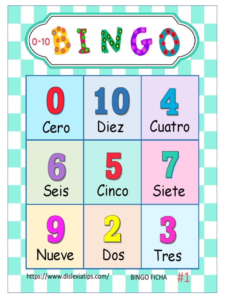 Bingo 010 Numero Letra | PDF