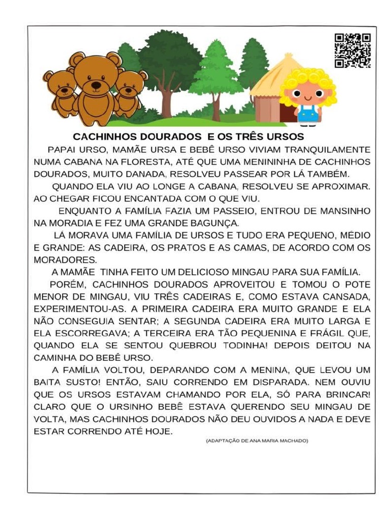 Cachinhos Dourados Pdf