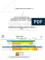 Informe Simulacro Go3 Grado 11°