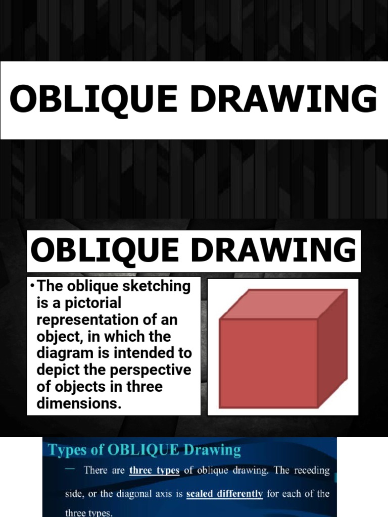 General Oblique Drawing Instructions | PDF | Drawing | Artistic Techniques
