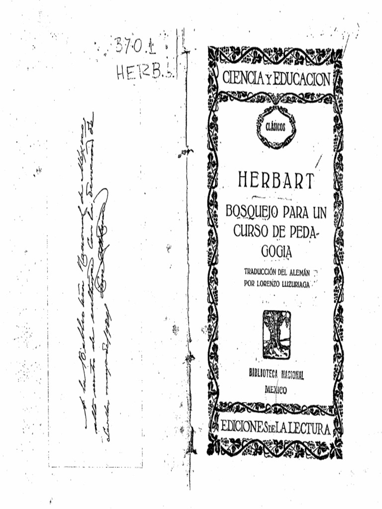 HERBART BOSQUEJO PDF Moralidad Metafísica