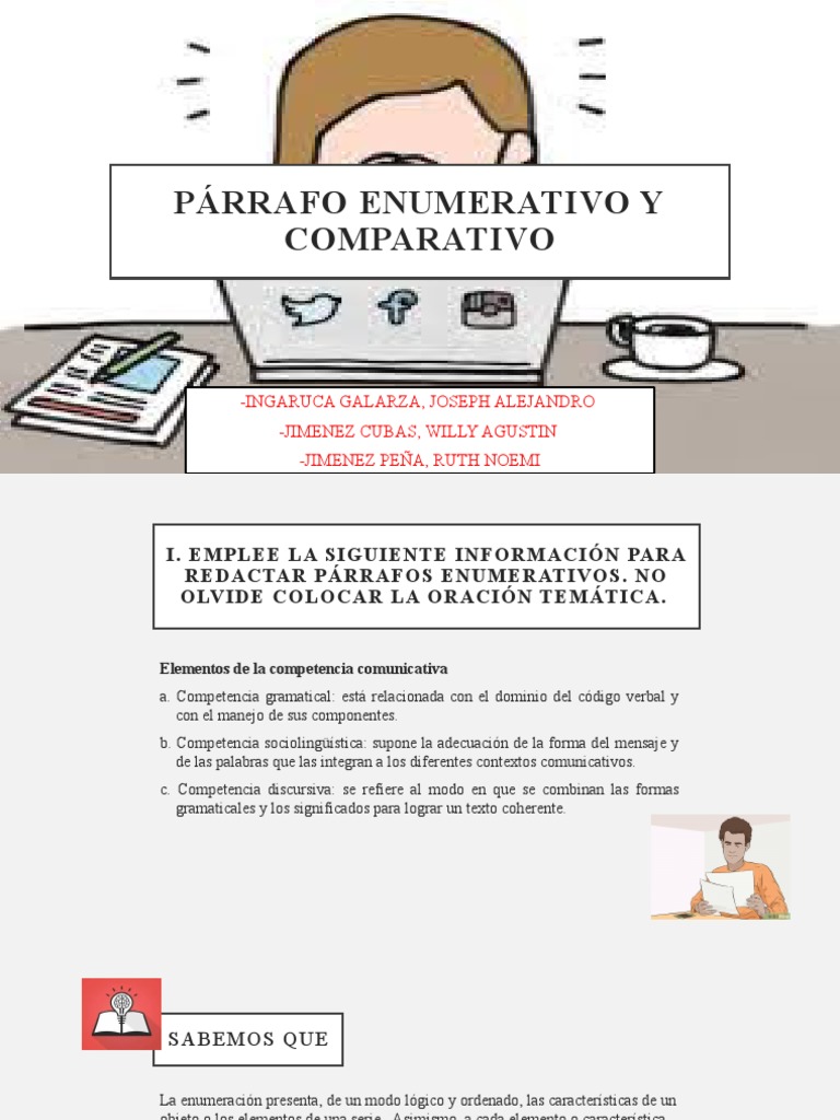 Párrafo Enumerativo Y Comparativo | PDF | Inteligencia artificial ...