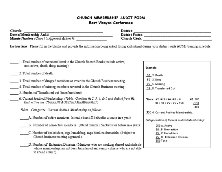 church-membership-audit-form-instructions-and-template-for-tracking