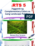 ARTS 5 - Q2 Lesson 3 Paggamit NG Complementary Colors Sa Isang Landscape Painting
