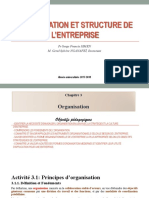 ESP-UCAD, Licence 1 2021 Fascicule 3 de Cours Organisation Et Structure de L'entreprise (OSE) PDF
