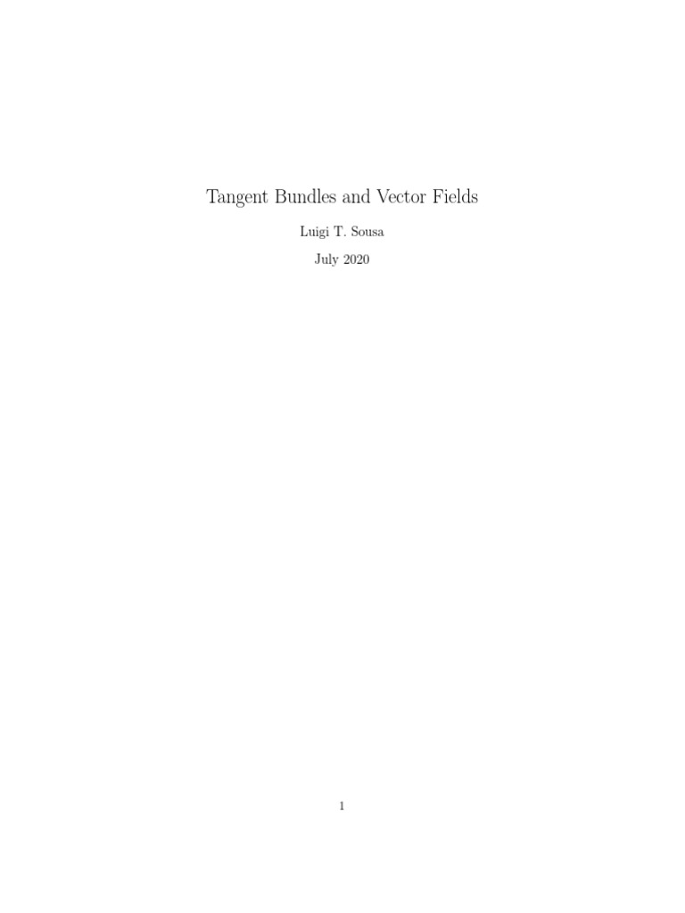 3 tangent bundles and vector fields pdf differentiable