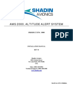 Shadin AMS-2000 Altitude Alert System Installation Manual IN8900A Revision M