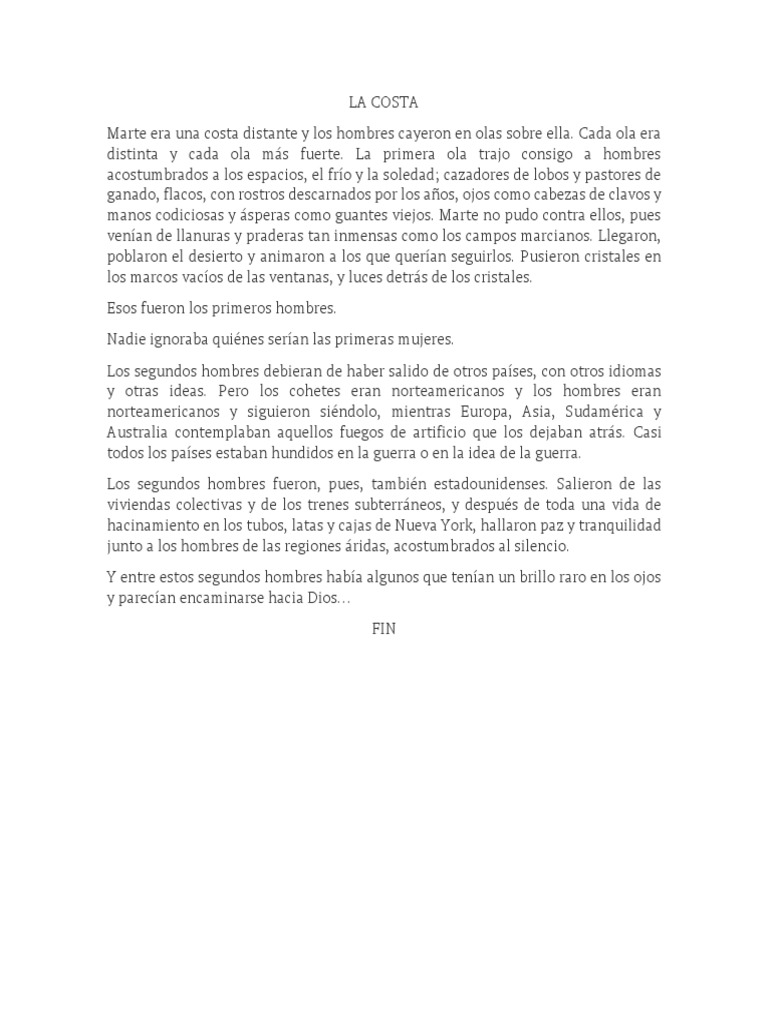 La costa ray bradbury pdf pdf