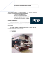 1ère Partie Du Cours Outillage Te Équipement de Cuisine PDF