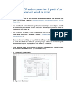 Signer Un PDF Apres Conversion