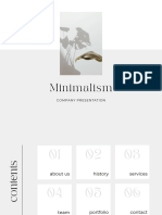 Minimalism: Company Presentation