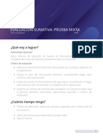 Evaluación Sumativa: Prueba Mixta: ¿Qué Voy A Lograr?