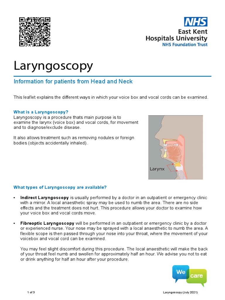 An Overview of Laryngoscopy Procedures Examining the Voice Box and