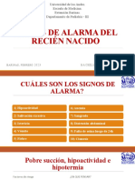 Clase 01. SIGNOS DE ALARMA EN EL RECIEN NACIDO