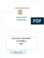 Plan Tutoría 2023 Secundaria