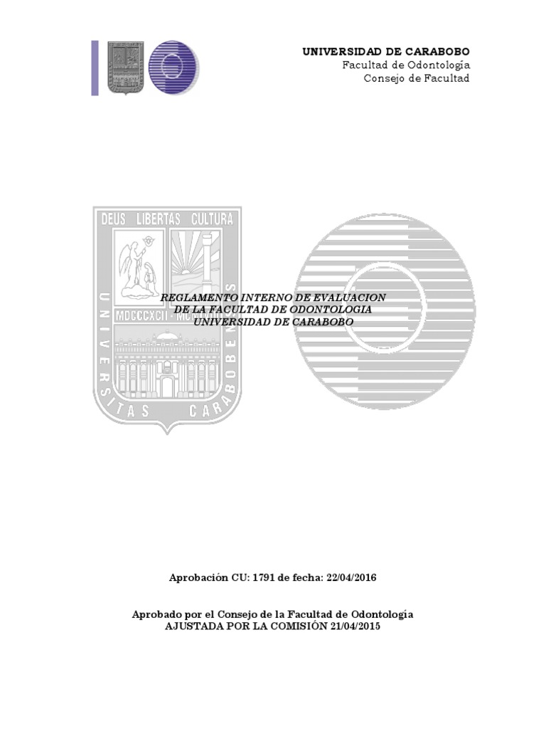 Reglamento Interno de Evaluacion Fouc | PDF | Evaluación | Plan de estudios
