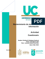 Actividad Cuestionario Mtto de Sistemas