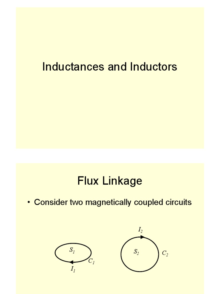 5LectureIKC InductancesInductors PDF Inductance Field