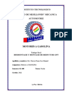 Desmontaje y montaje reductor GNV Mecánica Automotriz