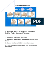 5 Manfaat Mencuci Tangan Anak