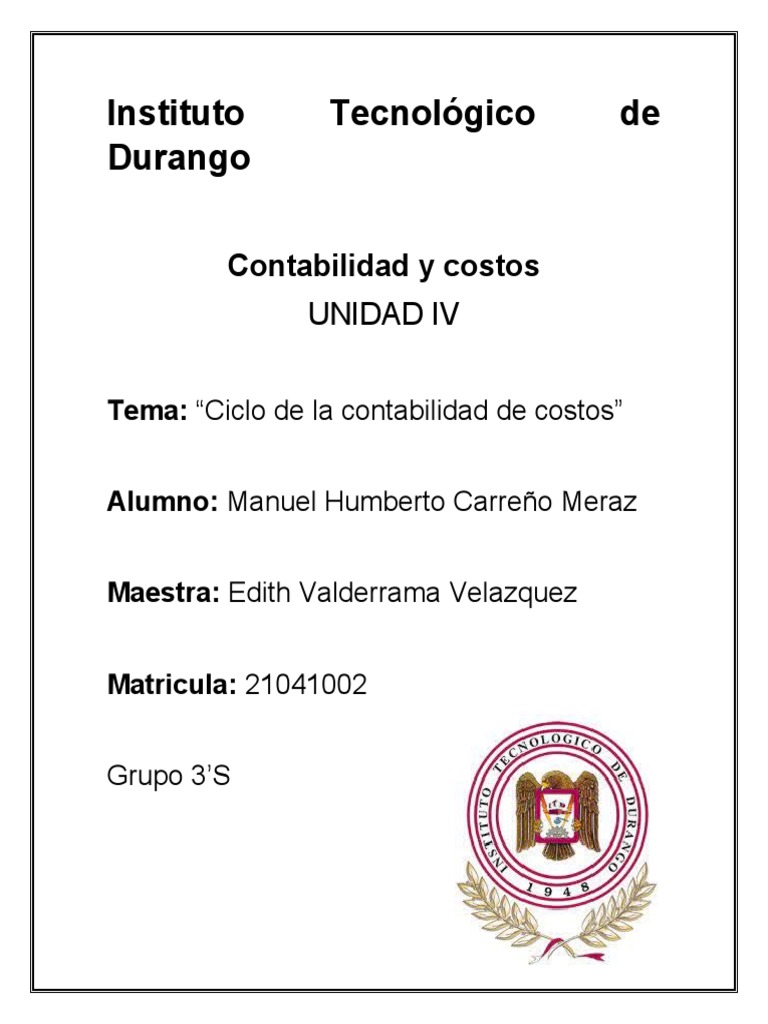 Ciclo de La Contabilidad de Costos | PDF | Contabilidad | Costo