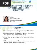 8.ENVIRONMENTAL INCIDENT INVESTIGATION AND REPORTING Engr. Nelia Granadillos