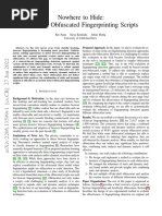 Fingerprint Deobfuscation