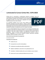 Convocatoria Cursos Cortos 2023 Nro. CCP2-2023