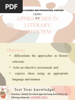 EAPP Lesson 6 Critical Approaches