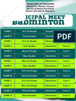 Teal Modern Badminton Tournament Instagram Post (A4 Document) (A4 Document)