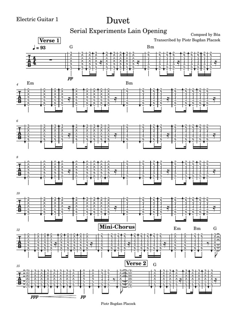 Guitar Chords | Duvet Cover