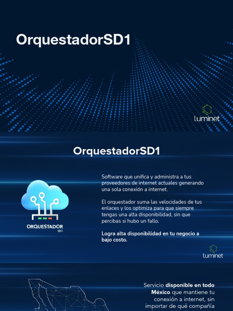 Presentación OrquestadorSD1 Luminet Nivel 1 V3 | PDF | Internet ...