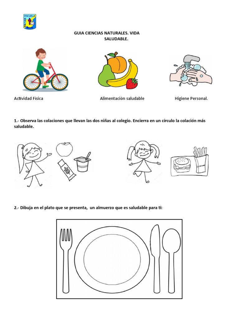 Actividades de Vida Saludable para Niños | PDF