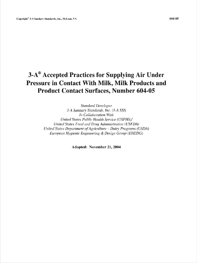 3 A Accepted Practices For Supplying Air Under Pressure 604 05 PDF
