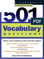 501 Vocabulary Questions