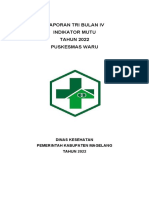 LAPORAN TRI BULAN III PDCA Puskesmas