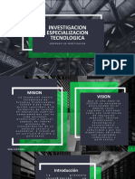 Investigacion Especializacion Tecnologica