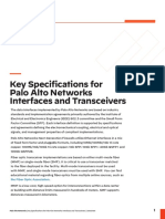 Key Specs For Paloalto Interface Transceivers