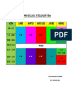 Horario Ed. Fisica