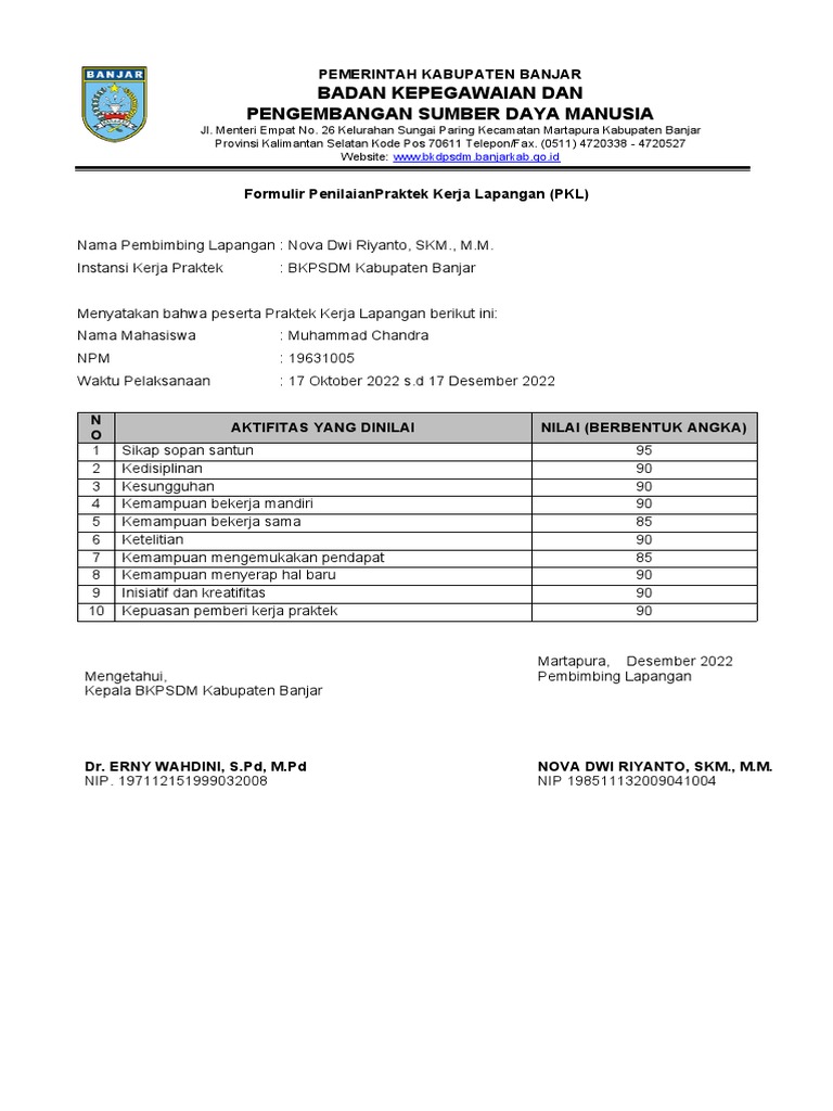 form-penilaian-praktek-kerja-lapangan-pdf