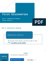 First Discoveries: Unit 4: Supermarket Shopping Online Session 3