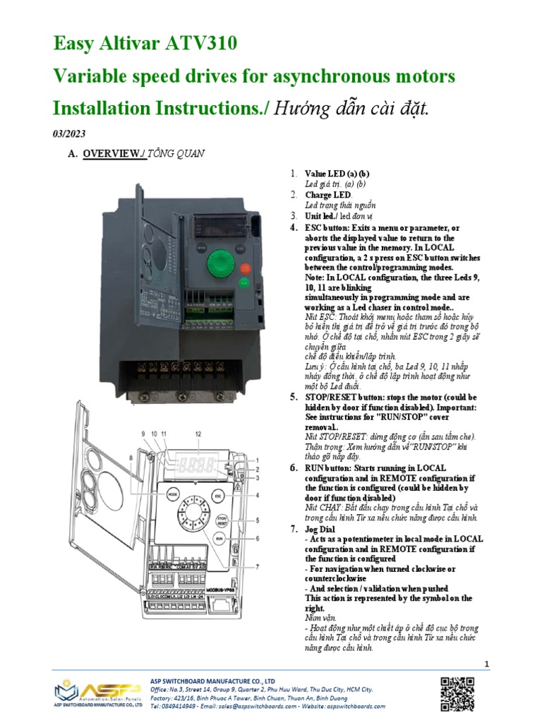 Huong Dan Van Hanh Atv 310 - Eng-Vne PDF | PDF