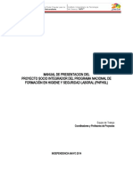 Manual de presentación del proyecto socio integrador del PNFHSL
